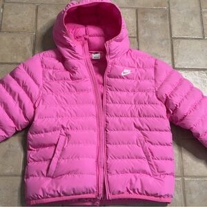 Nike Kids Bright Pink Puffer Jacket